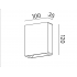 LEDPOINT square up&down M930 68° exterior kinkiet czarny struktura 	26547-M930-WB-00-12
